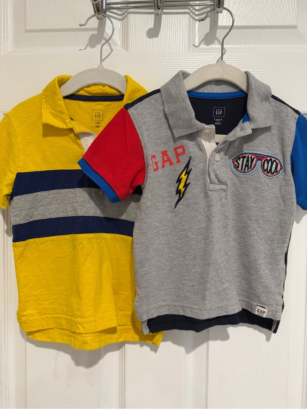 Baby Gap Toddler Boys Polo Shirt Bundle Size 2 Years Colorblock Graphic Shirts